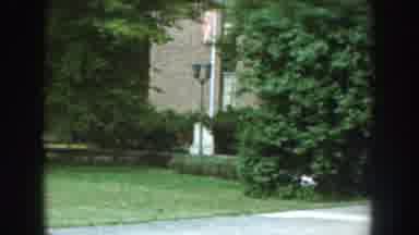 Nebraska USA (1959): A Quiet Tree Lined Street Houses With Wide Gates And Good