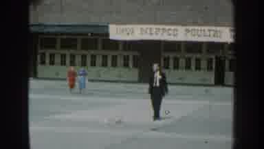 Nebraska USA (1959): Businessman Checking Out The Barren Land Of A Big City Circa