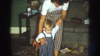 Nebraska USA (1959): The Mother Practicing Her Child For Dancing