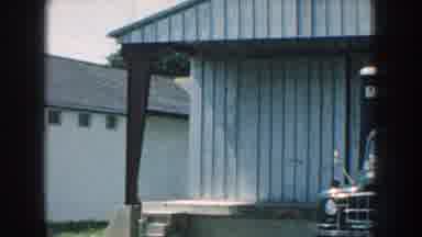 Nebraska USA (1959): 180 View Of Garden Area Showing Storefront And Shot Of