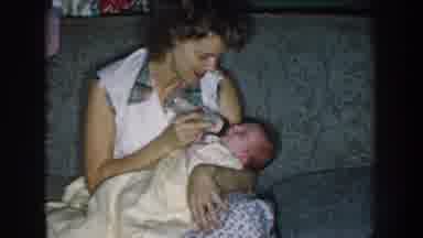 Nebraska USA (1959): Mother Is Doing To Feed The Milk To Our Child