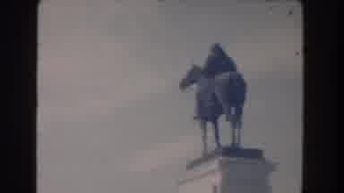 Washington DC USA (1960): Monument Of A Man Riding A Horse With Many Years Of