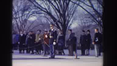 Washington DC USA (1960): Soldier In Dress Uniform On Duty With Public Watching