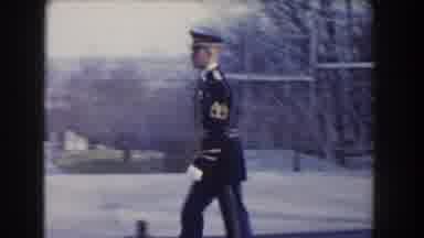 Washington DC USA (1960): Soldiers Working Standing And Walking By A White