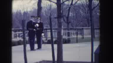 Washington DC USA (1960): Two Soldiers Reviewing And Holding A Riffle In A Park