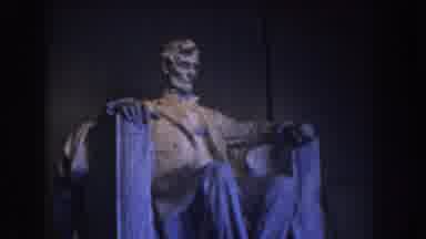 Washington DC USA-1960: Views Of President Lincoln Statue And Washington Monument