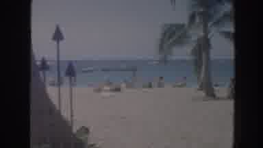 Hawaii USA (1961): Beach Shore With A Large Building