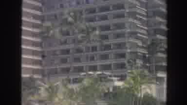 Hawaii USA (1961): Ocean, Beach Front Property, Sand, Water, Hotels, Palm Tree,