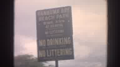 Hawaii USA (1961): Rough Seas With A Very Important Warning Sign For The