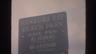 Hawaii USA (1961): Old Home Movie Family Arriving At Hanauma Bay Beach Park Local
