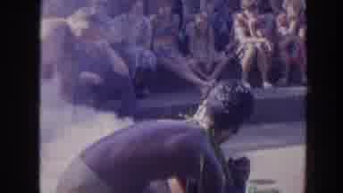 Hawaii USA (1961): Tribal Group Lifting A Cooked Whole Pig In Front Of An Audience