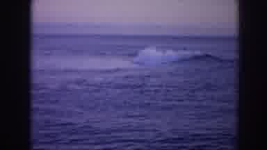 Hawaii USA-1961: Surfers Riding Waves With Diamond Head in Background