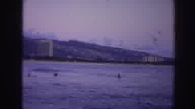 Hawaii USA (1961): Full Of Water Near Buildings Car Parked