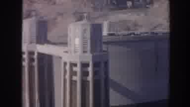 Arizona USA (1962): Scenic Views Of Hoover Dam And Sign On A Sunny Day