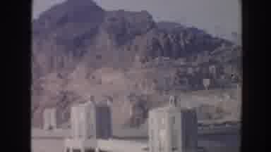 Arizona USA (1962): Hoover Dam That Pans To Rocks And Power Lines In The 70s