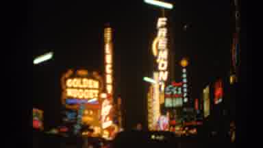 Arizona USA (1962): Vintage Footage Of Nevada, Las Vegas Marquis And Golden Nugget