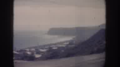 California USA (1962): Panoramic View Of Beach With Many Houses In Beautiful Sunny
