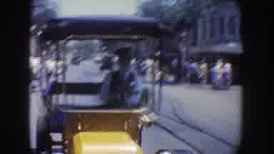 Anaheim California USA (1962): City ââStreet With Many People Strolling On Busy