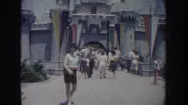 Anaheim California USA (1962): Castle Woman Moment Special Photo Happiness
