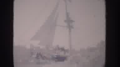 Anaheim California USA (1962): Sail Ship Passing By A Beach