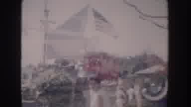 Anaheim California USA (1962): Fourth Of July America Flag With Baby And Mom
