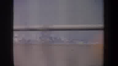 San Francisco California USA (1957): Views Of A Snowy Mountain Range From A Moving