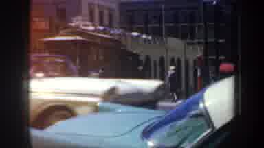 San Francisco California USA (1957): Busy Street Scene With Downtown Traffic On A