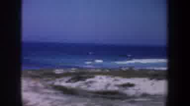 San Francisco California USA (1957): Waves Crashing On A Beach On A Glorious Sunny