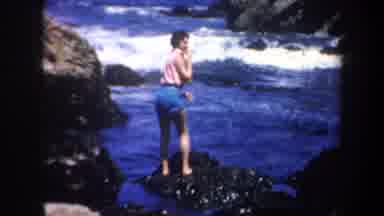 San Francisco California USA (1957): The Girls Was Doing She Is Jump Other Rock To