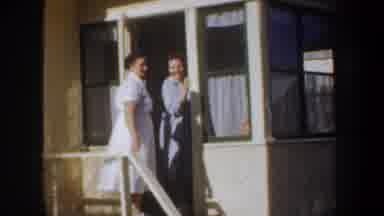 Portland Oregon USA (1957): A Friend Or Family Is Leaving For A Vacation