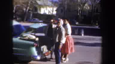 Portland Oregon USA (1957): The Persons Are Get Ready To Travel