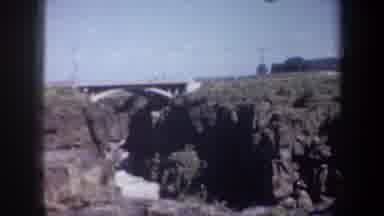 Portland Oregon USA (1957): Film Video Of Cliffs And Bridge Connecting Two Sides