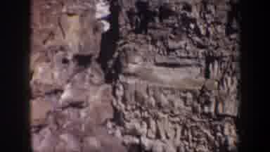 Portland Oregon USA (1957): Beautiful Rocks And Nature With Flowing Waterfall On A
