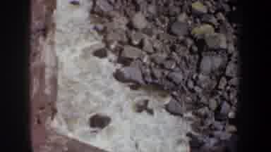 Portland Oregon USA (1957): Footage Of Water Flowing Through Various Rock