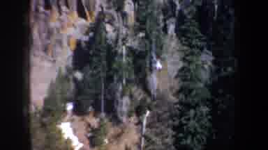 Portland Oregon USA (1957): Scanning Down A Cliff In Winter