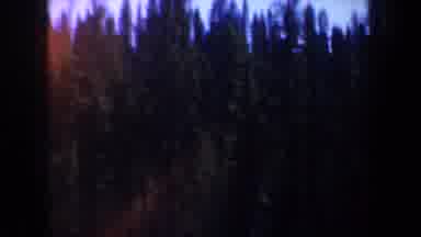 Portland Oregon USA (1957): Person Walking On A Road Wooded Skyline Snow On The