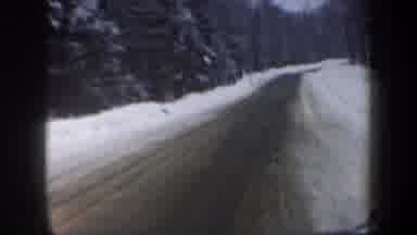 New Hampshire USA (1962): Large Truck Scrapes Snow Off Roads Cleans Roadways
