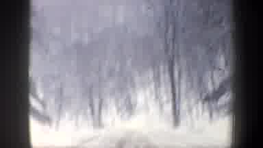 New Hampshire USA (1962): The Car Move In The Snow Rode