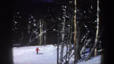 New Hampshire USA (1962): People Skiing Down The Powdery Slopes On A Sunny Winter
