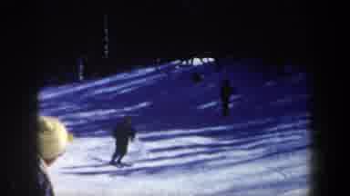 New Hampshire USA (1962): The Man Was Skiing In The Ice Bar He Is Doing Very Well