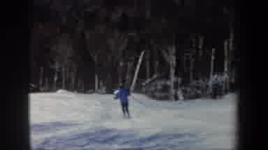 New Hampshire USA (1962): The Man Was Skiing The Ice Bar And He Is Doing Very Well