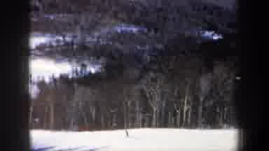 New Hampshire USA (1962): Skier On The Way To Test Skills Against The Wildcat