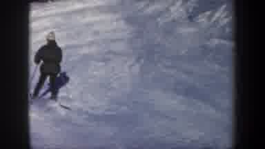 New Hampshire USA (1962): One Person Is Doing Scatting In The Iceland To Go Fast