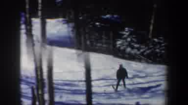 New Hampshire USA (1962): The Man Was Skiing The Ice Bar And He Is Doing Very Well