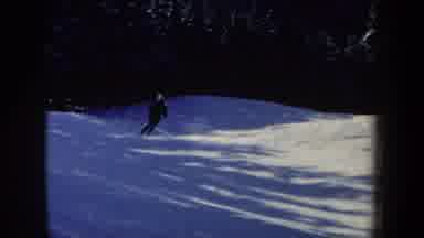 New Hampshire USA (1962): Person Skiing On A Snow Covered Hill
