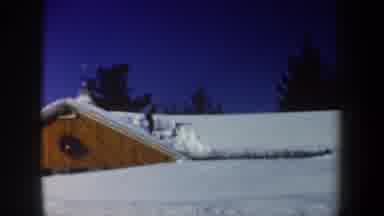 New Hampshire USA (1962): One Person Is Cleaning The Snow And He Is Very Enjoying