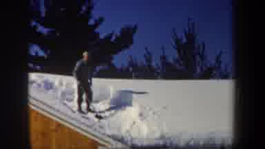 New Hampshire USA (1962): A Boy Skating In The Snow And Watch The Other Side
