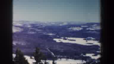 New Hampshire USA (1962): Majestic Mountains Scrolling Shot With Pine Trees And