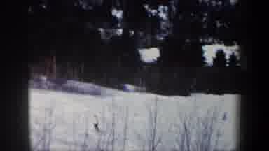 New Hampshire USA (1962): Panoramic Image Of Snowy Mountain Used For Snow Skiing