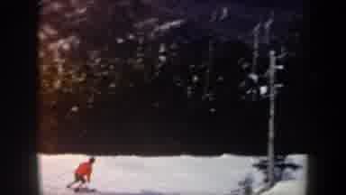 New York USA (1962): Very Good Curvy Skier Showing Off His Expertise On How To Ski